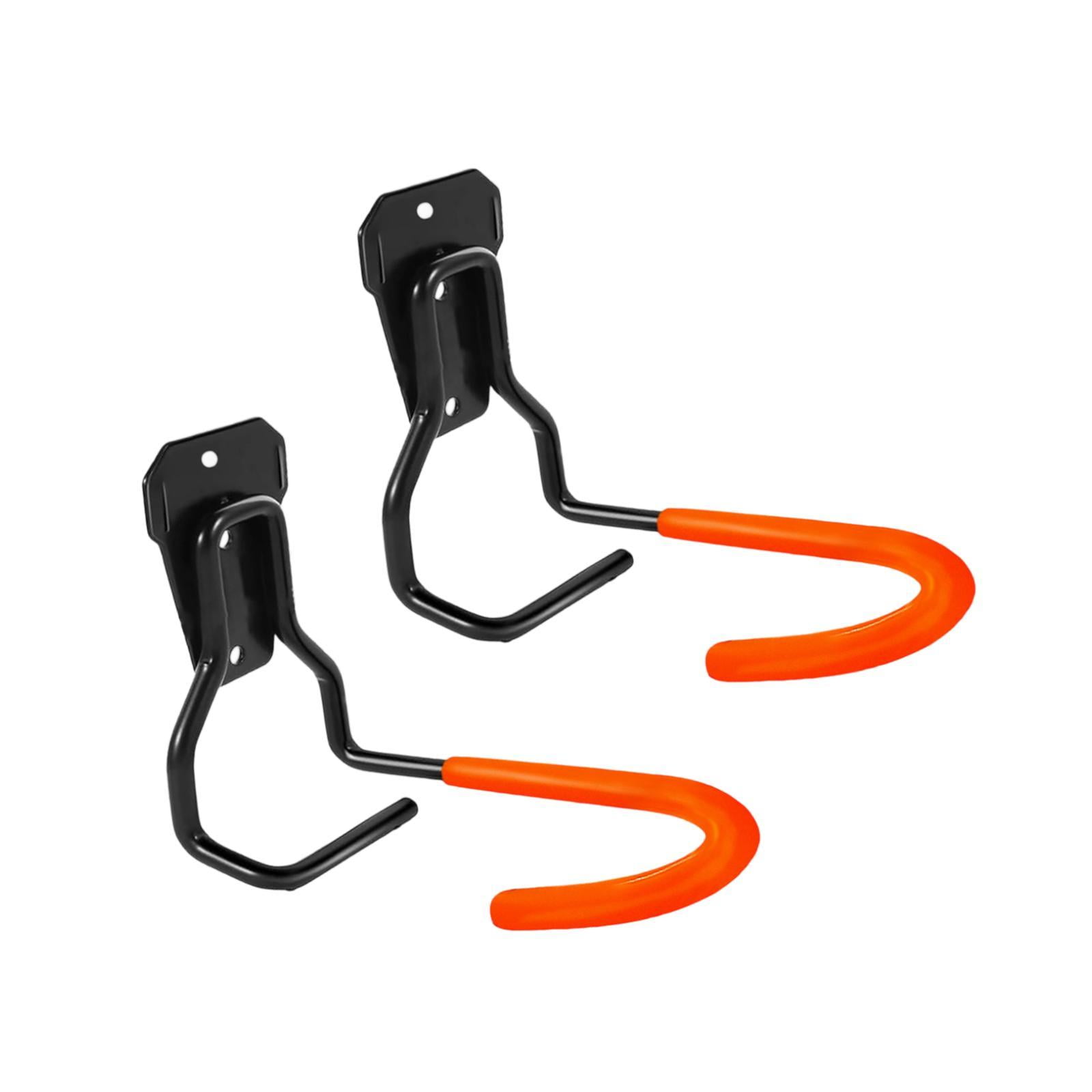 Magideal - Ganchos Para Bicicletas De Garaje (2 Unidades), Colgadores Para Vigas De Techo, Prácticos Y Robustos, Para Guardar Bicicletas, Ruedas Y Cestas De Ofic Naranja