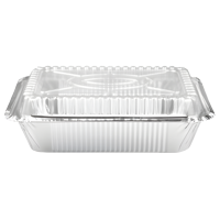 Genérica - Bandeja De Aluminio Con Tapa Transparente C18 Pack 50 Und Envase