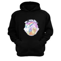 Genérico - Polerón Canguro Mi Pequeño Pony Negro Talla L Unisex