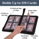 thumbnail image 2 of Carpeta SKYHJK para 128 tarjetas 3"x4" Toploader de cuero PU, 2 of 7