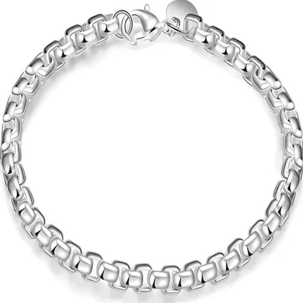 Genérico - Pulsera Plata 925 Hombre Mujer Elegante Joya