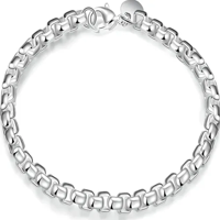 Genérico - Pulsera Plata 925 Hombre Mujer Elegante Joya