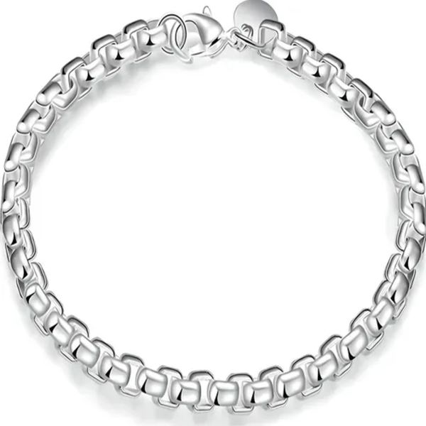 Genérico - Pulsera Plata 925 Hombre Mujer Elegante Joya