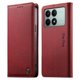 thumbnail image 1 of Funda Billetera de Cuero para [Xiaomi POCO X6 Pro], Bloqueo RFID, Tarjetas y Soporte Rojo, 1 of 5