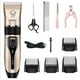 thumbnail image 1 of Eléctrico Clipper Para Perros Y Gatos, Cortapelos Perros Gatos, Bajo Ruido Máquina Cortar Pelo Con 4 Peines,inalámbrico Y Recargable, Kit Maquinillas Para Mascotas Multifuncional, 1 of 6