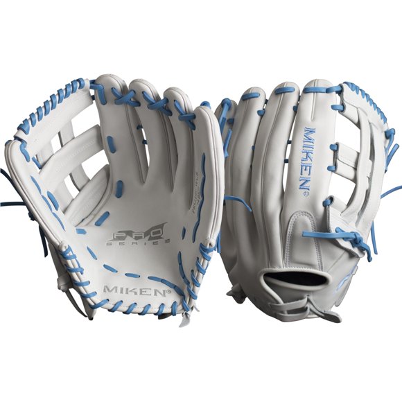 Guante de Softbol Miken 38 cm RHT Blanco/Azul Columbia