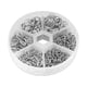 thumbnail image 2 of Kit De Anillos De Llavero De Hierro Llaveros Redondos De Doble Bucle Llaveros DIY Blanco K, 2 of 3