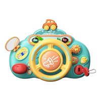 Genérico - Juguete Simulador Volante Interactivo Sonido Azul Infantil