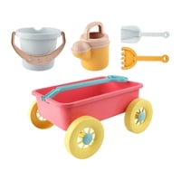 Bothyi - Carro De Juguete De Arena Para Regalo De Cumpleaños, Carrito De Juguete Para Playa, Color Rojo, 5 Uds.