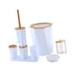 thumbnail image 3 of Juego De Accesorios De Baño Jabonera Con Bote De Basura Para Casa, Granja, Apartamento, Blanco A, 3 of 5