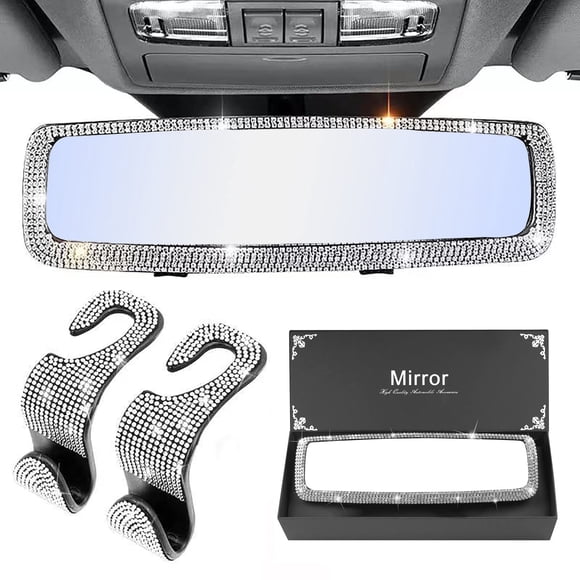 Espejo retrovisor DRAMLOR 27 cm plateado con 2 ganchos