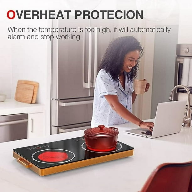 Encimera De Inducción Platos Cubierta Vitrocerámica Cocina