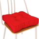 thumbnail image 1 of Xiao Hua Cojín de Silla de Algodón y Lino Rojo -1 Pieza, Cojín de Asiento Cuadrado Sólido de 15.75 X 15.75 X 3.54 Pulgadas, Cojín de Silla de Oficina con Relleno de Algodón, Decoración Minimalista, 1 of 4