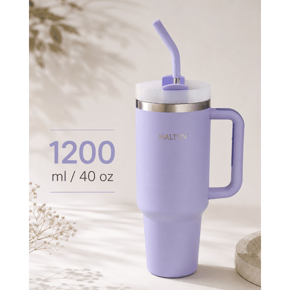Termo Térmico 1.2 L Grande Morado Halten Big Mug Aislamiento Prolongado