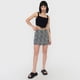 thumbnail image 4 of Skort Mujer Lino Lazo Lateral Negro Cebra Corona, 4 of 5