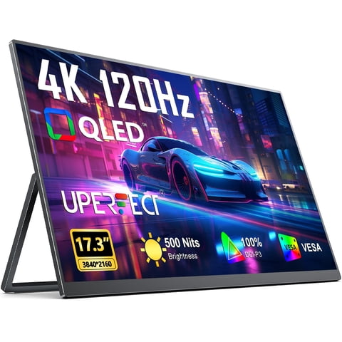 Monitor Portátil Uperfect 17,3 Pulgadas 4K 120 Hz Qled 500