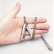 thumbnail image 3 of Collar relicario cenizas o recuerdos mascotas cilindro alas patitas silver, 3 of 3