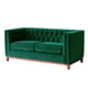 thumbnail image 2 of Sofa Roma 2 Cuerpos Tela Velvet Verde, 2 of 6