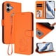 thumbnail image 2 of Funda Billetera con Relieve de Gato para iPhone 16 Plus, Naranja, 2 of 6