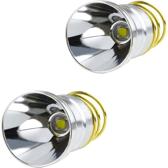 Bombilla LED de repuesto para linterna, 1200 lúmenes, 1 modo, paquete de 2
