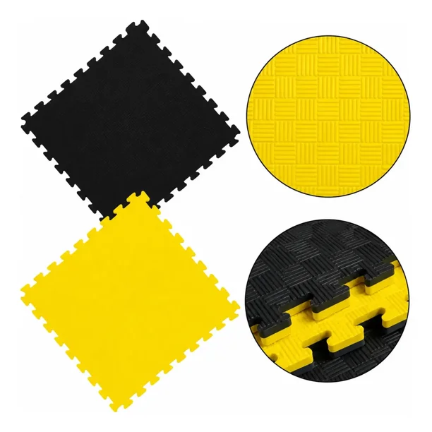 Pack 2 Tatamis Reversibles Goma EVA 100x100x4 cm Encastrables