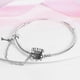 thumbnail image 4 of Pulsera LNQOBU de plata esterlina 925 con cadena tipo serpiente para mujer, 4 of 6