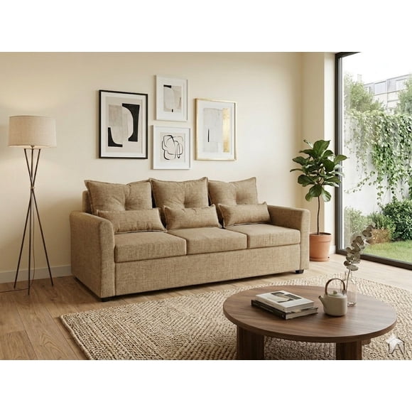 Sofa Budapest 3C Tela Beige