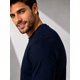 thumbnail image 2 of Polera Manga Larga De Hombre 250g/m Cuello Redondo Algodon Azul Marino L Lisa, 2 of 3