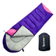thumbnail image 2 of Saco de dormir extremo Wild Travel -15º +10º camping 1800g morado, 2 of 3