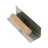Magideal - Herramienta Para Esquinas De Paneles De Yeso, Paleta Para Esquinas De Pared, Mango De Madera, Paleta De Acabado De Hormigón Resistente, Herramienta De Adentro