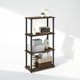 thumbnail image 1 of Librero Furinno Turn-N-Tube de 4 niveles, color Columbia Walnut, 1 of 6