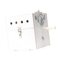 Ioensy - Jaula Colgante De Madera Para Nido De Loros, Para Cacatúas, Conures, Pájaros Pequeños Y Medianos, Color Blanco