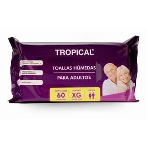 Toallas Húmedas Adulto Tropical Tamaño Xg 60Un
