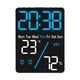 thumbnail image 3 of Reloj Despertador Digital De Escritorio Con Enchufe, 12/24 Horas, Con Fecha Y Temperatura, Para Cocina, Retroiluminación Azul, 3 of 5