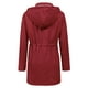 thumbnail image 3 of Gabardina impermeable LOMON con capucha larga para mujer, 3 of 3