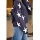 thumbnail image 1 of sweater polerón azul con estrellas blancas -MM SHOP, 1 of 3