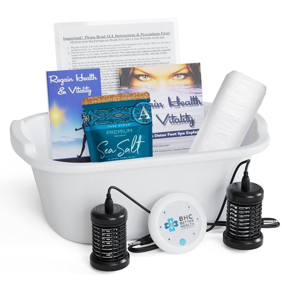 Máquina desintoxicante iónica para baño de pies Better Health con 2 matrices