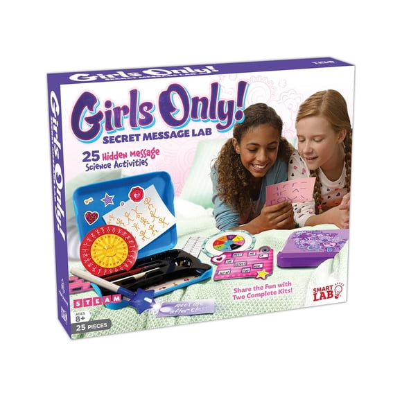 Kit científico SMARTLAB de mensajes secretos solo para niñas, 25 unidades