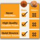 thumbnail image 5 of Balón de baloncesto Supreme Silent Sports 56 cm Naranja Talla 3, 5 of 6