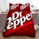 thumbnail image 1 of Dr Pepper Logo Duvet Cover: Duvet Cover, Bed Sheets, Bedding Set Spread3-Piece Bedding Set (1 Duvet Cover + 2 Pillow Shams), 1 of 5