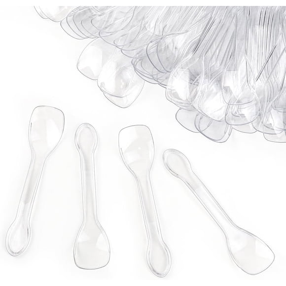 Cucharas de postre Yuntop, 100 unidades, 10 × 2,3 cm