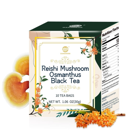 Té GANOHERB de hongo reishi, osmanthus y té negro 30 g