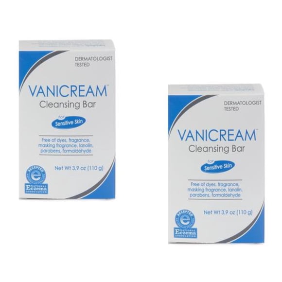Barra limpiadora Vanicream para piel sensible 110 ml (paquete de 2)