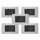 thumbnail image 1 of Pack 5 Interruptor 1 912 16a Y Tomacorriente 2 10a - Gris Negro, 1 of 3