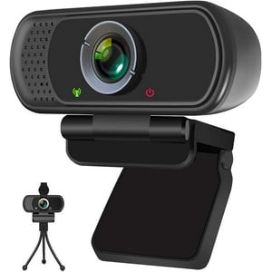 Xpcam - Webcam Hd 1080P Con Obturador De Privacidad Y Trípode, Cámara Web Profesional Con Micrófono Para Pc Mac Laptop Videoconferencia
