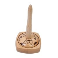 Magideal - Soporte Para Hilo, Husillo De Madera Ligero, Organizador De Almacenamiento De Cinta, Estante Para Tejer, Artesanía De Ganchillo, Accesorio De Cordón D Gato