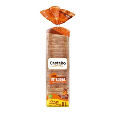 Pan De Molde Integral Xl 700 G Castaño