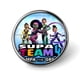 thumbnail image 1 of Supa Team-Theme Round Button Badge: Premium Metal Construction, Ideal for High-End Events 2.8 cm, 1 of 6