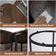 thumbnail image 3 of 2pcs Kit Mesas De Centro 50x50x38 Y 70x70x45 Madera #1, 3 of 3