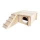 thumbnail image 4 of Casa de madera para hámster con escalera y ventana, accesorios para esconder, accesorios para jaula, cabaña de madera para ratas, hámsteres enanos, ra, 4 of 5
